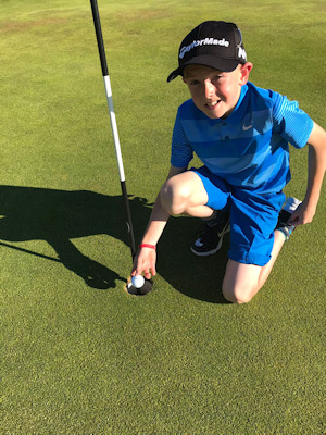 Conor Coleman's hole in one at the 17th at Lurgan
